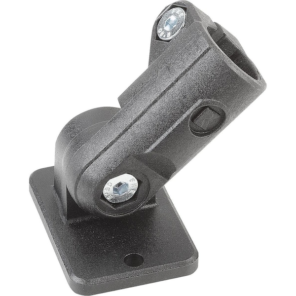 Kipp Tube Clamp W. Swivel Foot G=75 Thermoplastic, For Rnd. Tubes, Comp:Steel, A=30 K0490.30 - main